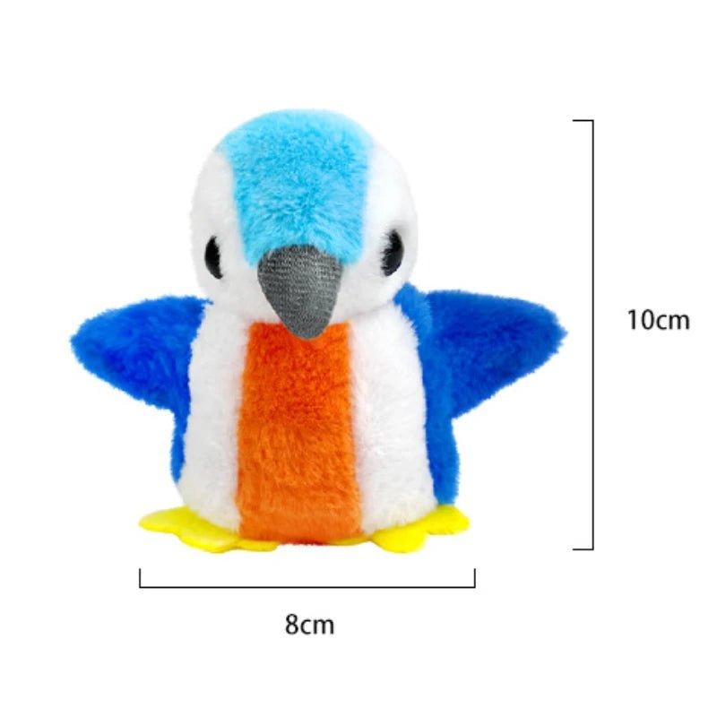 2 Styles Interactive Cat Toy Flapping Bird With Catnip Rechargeable Bird Cat Toys Touch Activated Fluffy Plush Toys For Cats