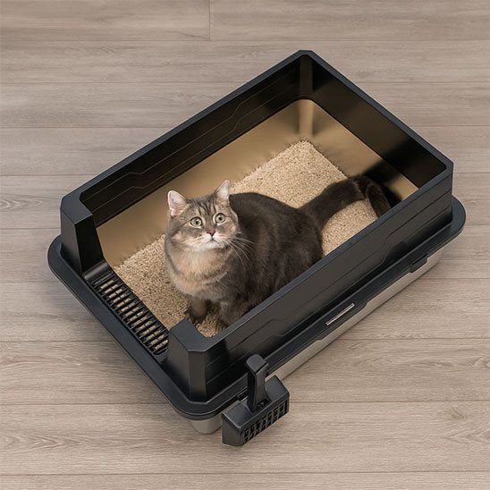 Bac à Litière Design Anti-Odeurs pour Chat | FéliConfort