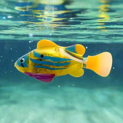 Jouet Interactif Chat  - CatchyFish™ - Jaune Poussin