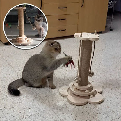 Arbre à Chat en Bois Naturel Design | NatureFélin