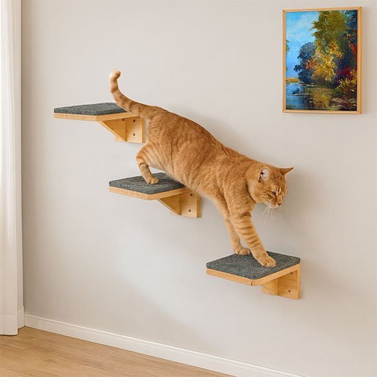 Arbre à Chat Mural Gain de Place | PetDesign