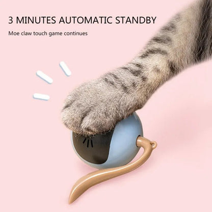 Automatic Funny Cat Toys Electric Motion Undercover Moving Bouncing Rolling Ball Interactive Toy For Indoor Cat Kitty Pet Toy