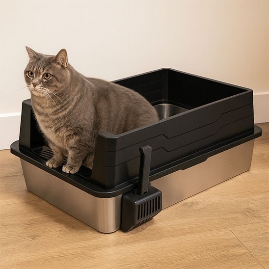 Bac à Litière Design Anti-Odeurs pour Chat | FéliConfort