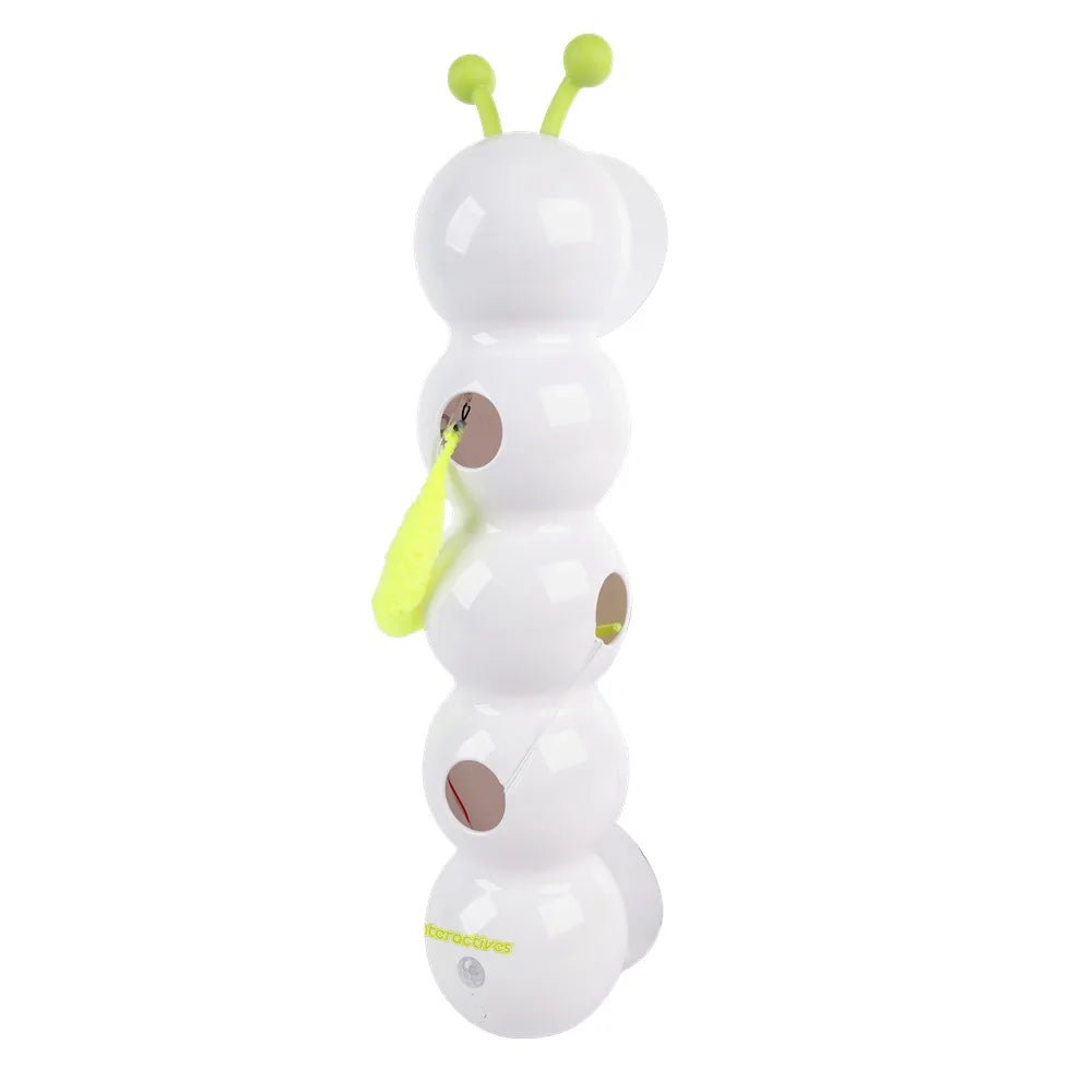 Creative Durable Scratch Resistant Cat Teasing Stick Intelligent Sensing Interactive Cat Toy Usb Rechargeable Caterpillar Toy