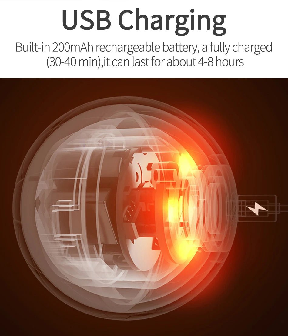 ROJECO Smart Cat Toys Automatic Bouncing Cat Ball Interactive Rolling Ball For Cats Pet Smart LED Self Moving Toys Accessories